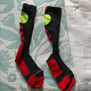 New Athletic socks with softballs